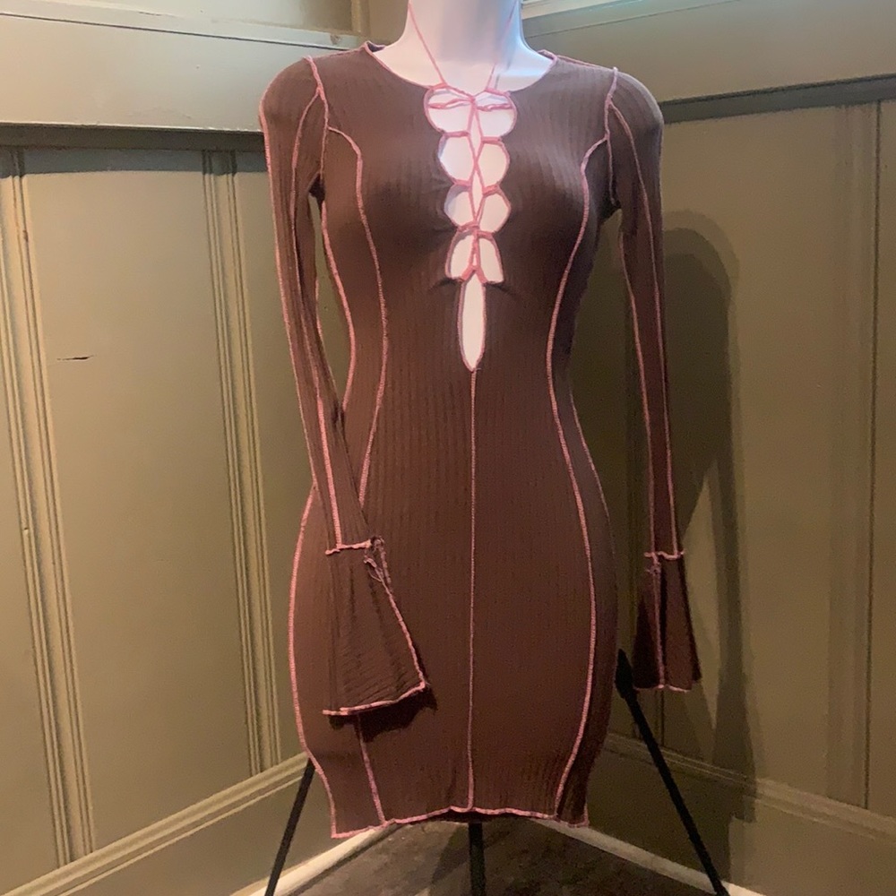 New FashionNova long sleeve fitted mini dress